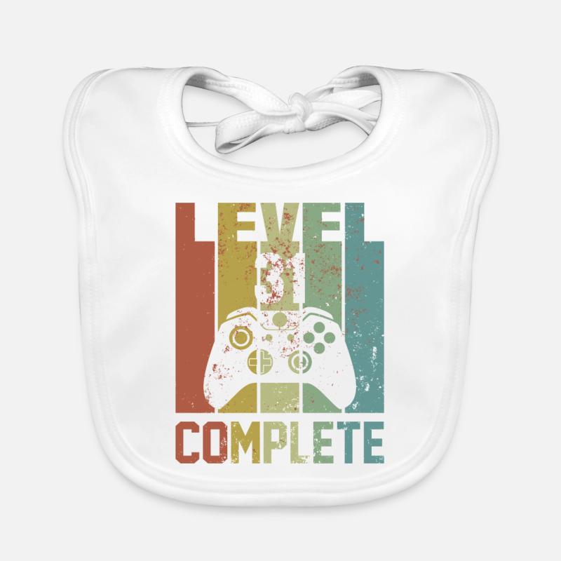 Level 31 complete Geburtstagsshirt Geschenk Baby Bio-Lätzchen