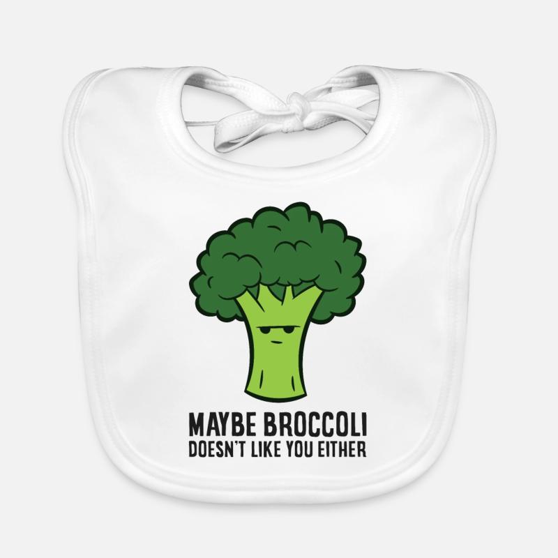 Maybe Broccoli Doesn't Like You Either Organic Baby Bibs