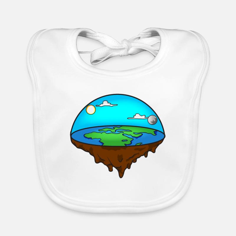 Flat Earth Organic Baby Bibs