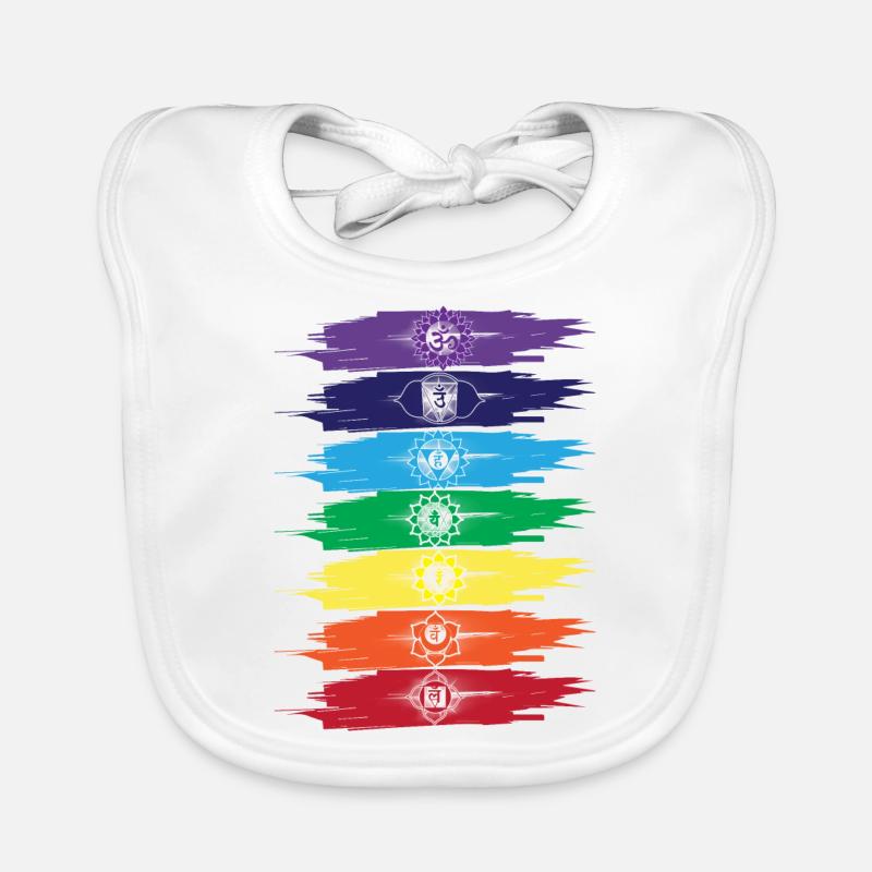SEPT CHAKRAS Bavoir bio Bébé