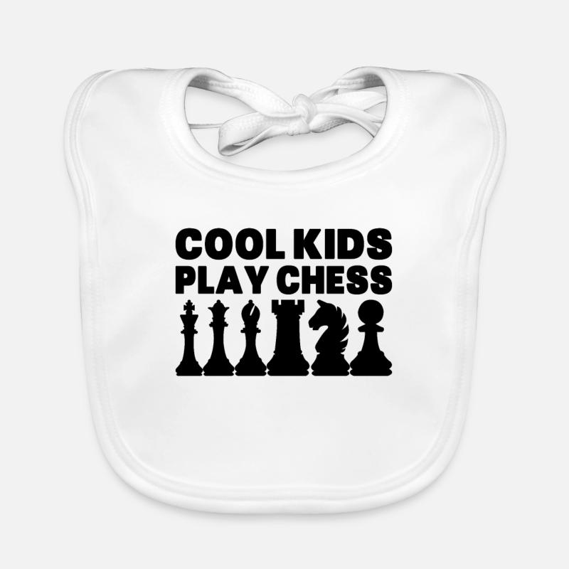 Échecs Bavoir bio Bébé