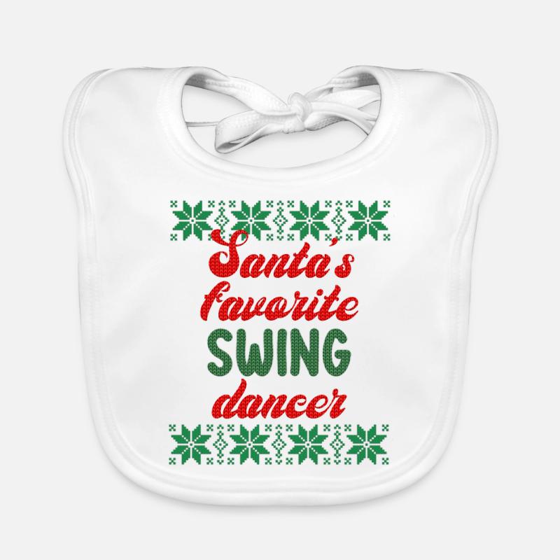 Danse swing de Noël laide Bavoir bio Bébé