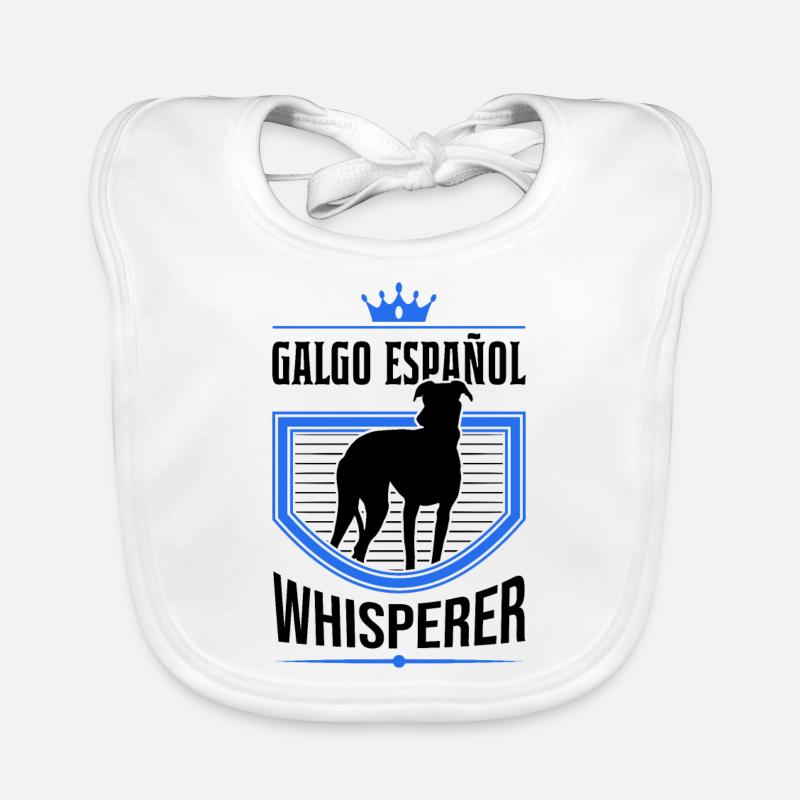 Galgo Español Whisperer Lévrier espagnol Bavoir bio Bébé