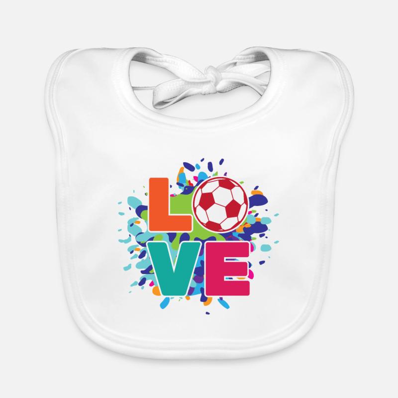 Soccer Organic Baby Bibs