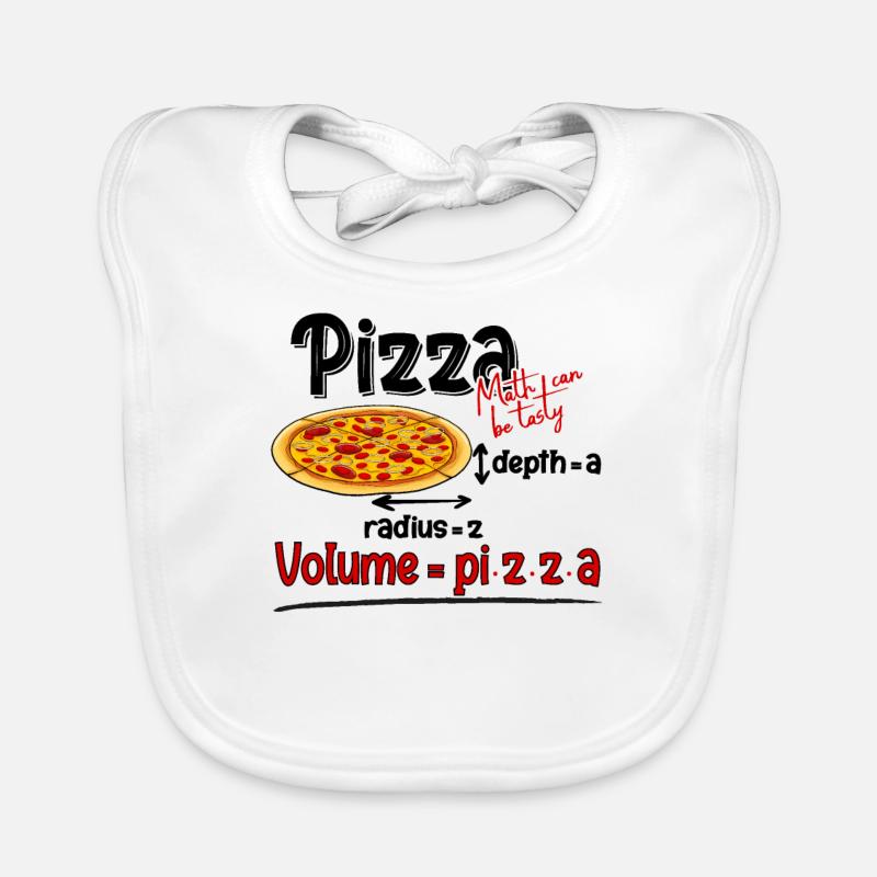 Formule Funny Pizza et Math Meme Professeur de mathématiques Bavoir bio Bébé