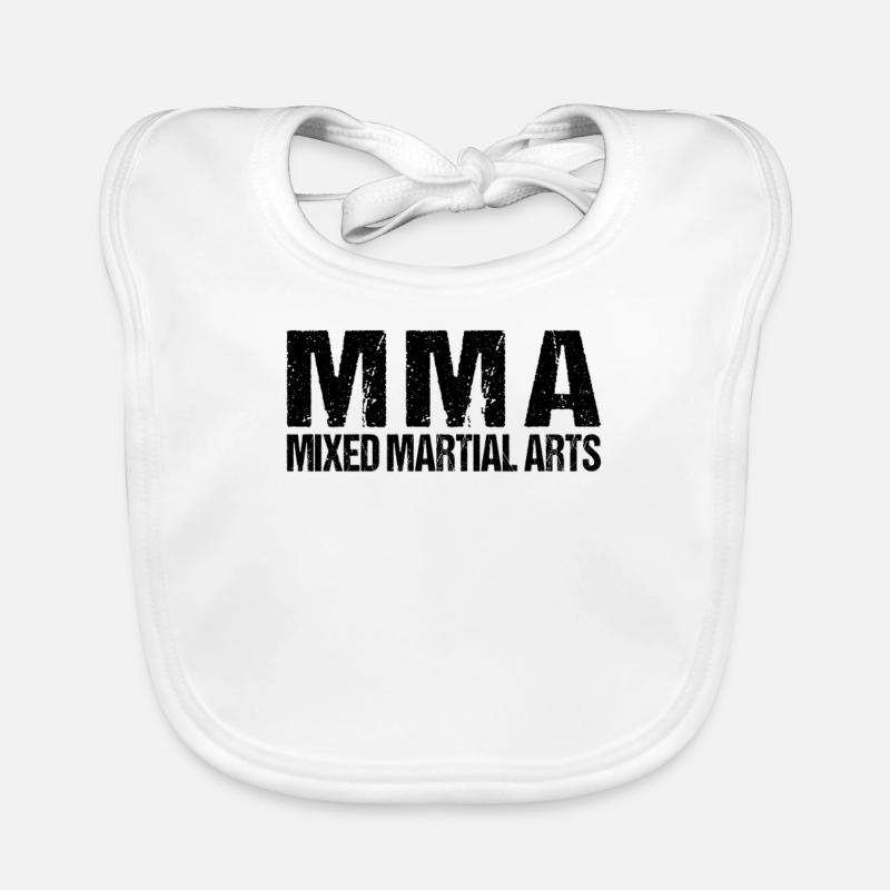 MMA - Baby Bio-Lätzchen - Weiß