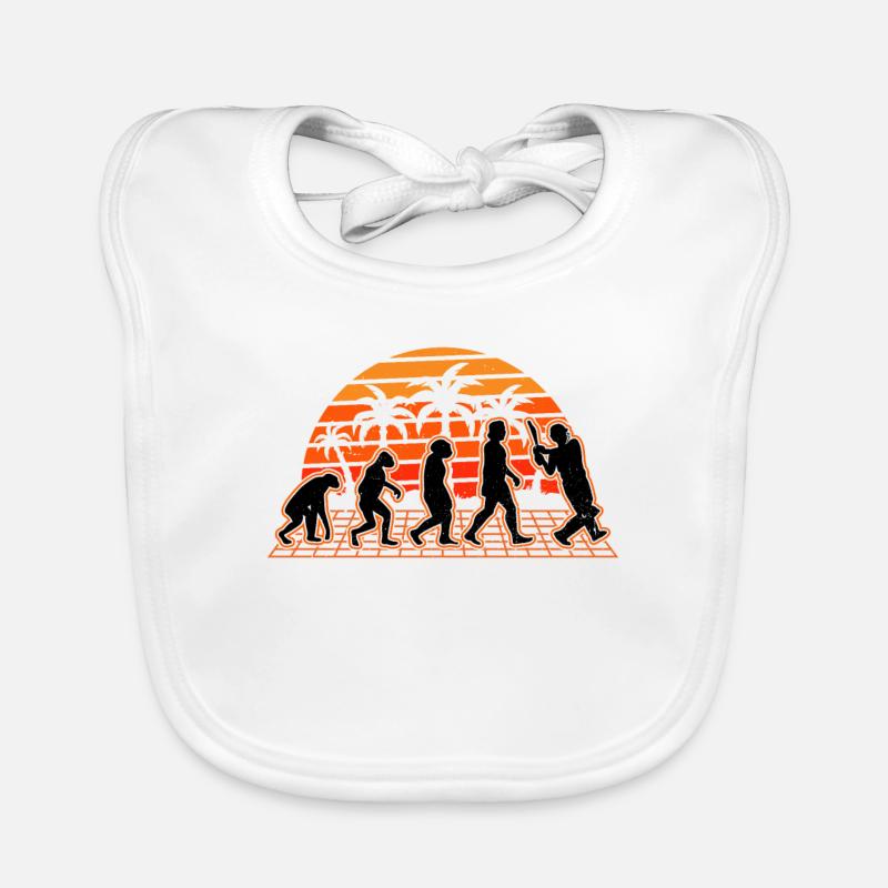 Cricket Evolution Sunset Cricketspieler Baby Bio-Lätzchen