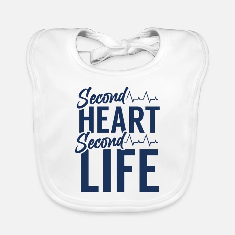Chirurgie de transplantation cardiaque Second Heart Second Life Bavoir bio Bébé