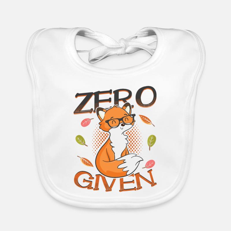 Hipster Fox Zero Fox Gegeben Baby Bio-Lätzchen