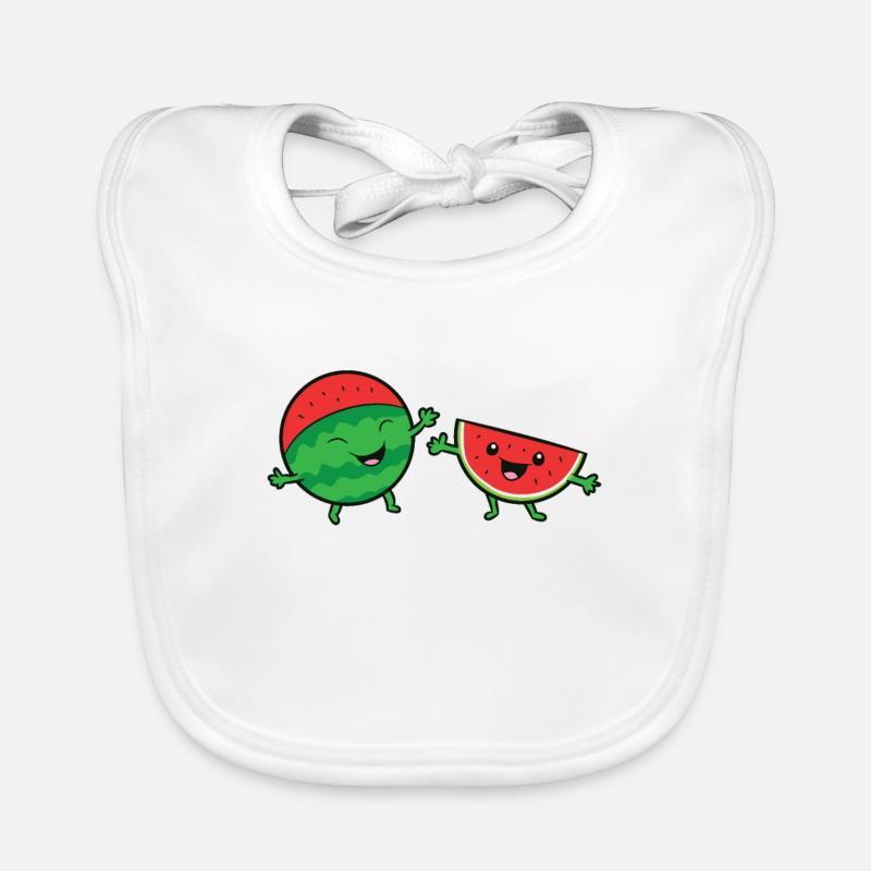 Pastèques Happy Funny Watermelon Bavoir bio Bébé