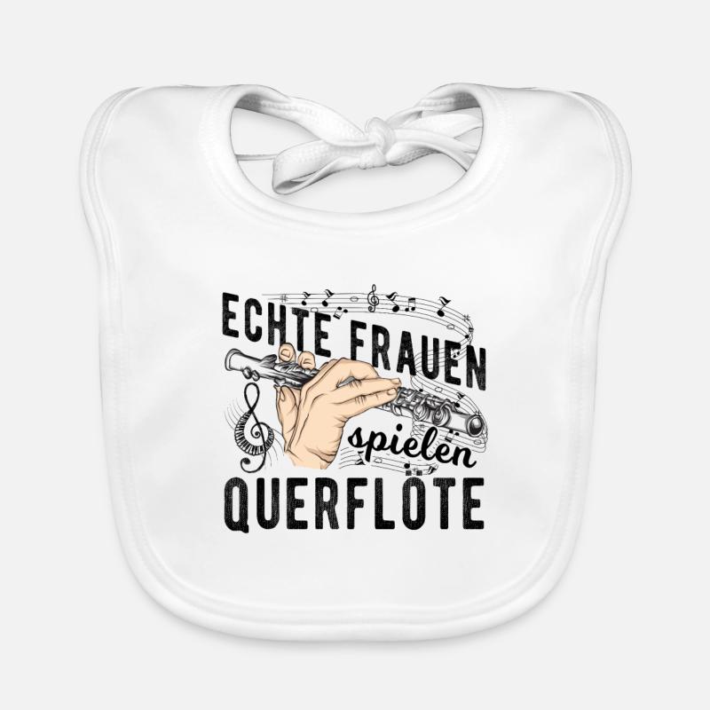 Querflöte Baby Bio-Lätzchen