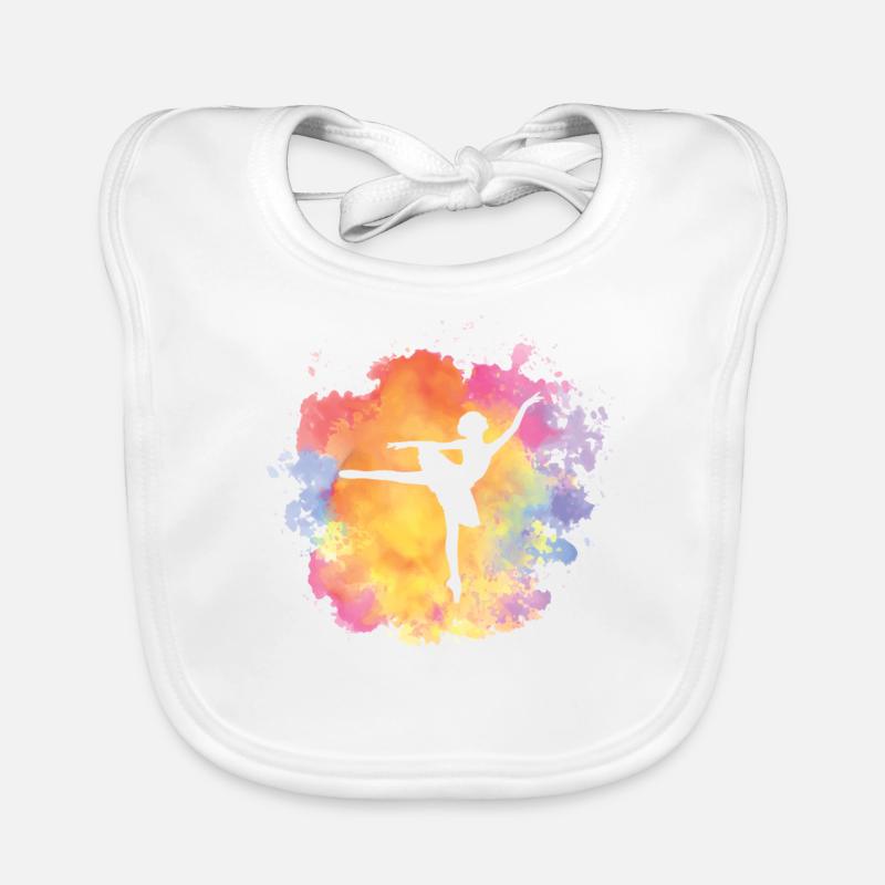 Ballet Ballerina Dancer Ballet Dancer Organic Baby Bibs