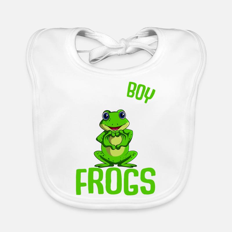 Frog Young Pet Frogs Organic Baby Bibs