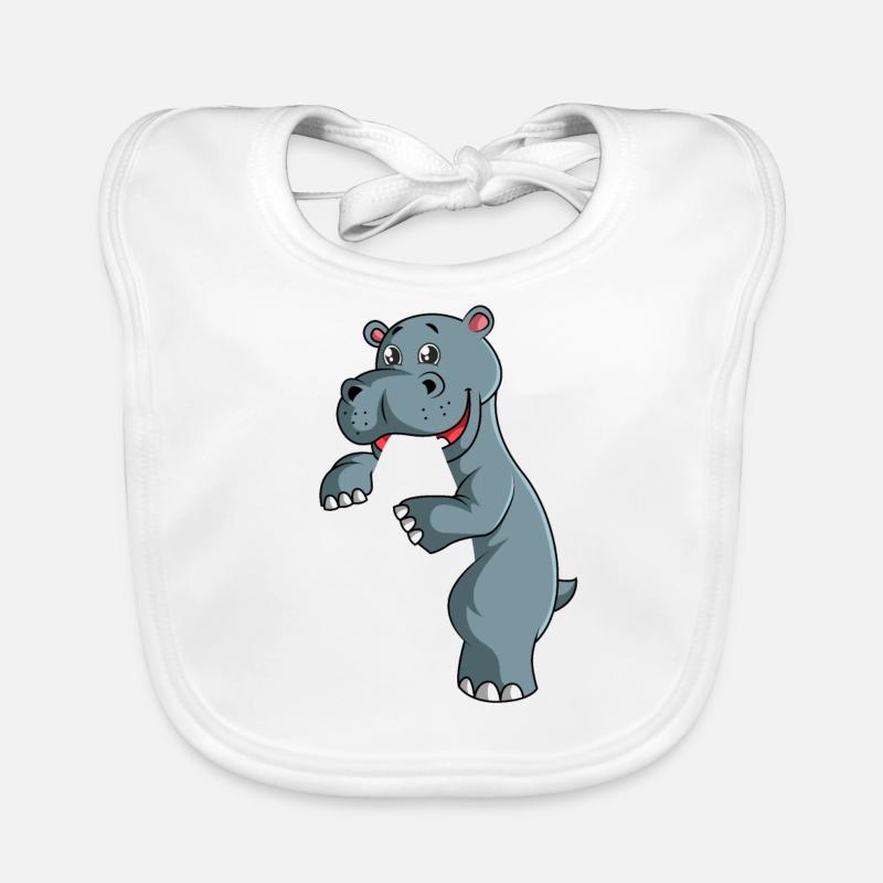 Hippo Lover Hippo Kids Bavoir bio Bébé