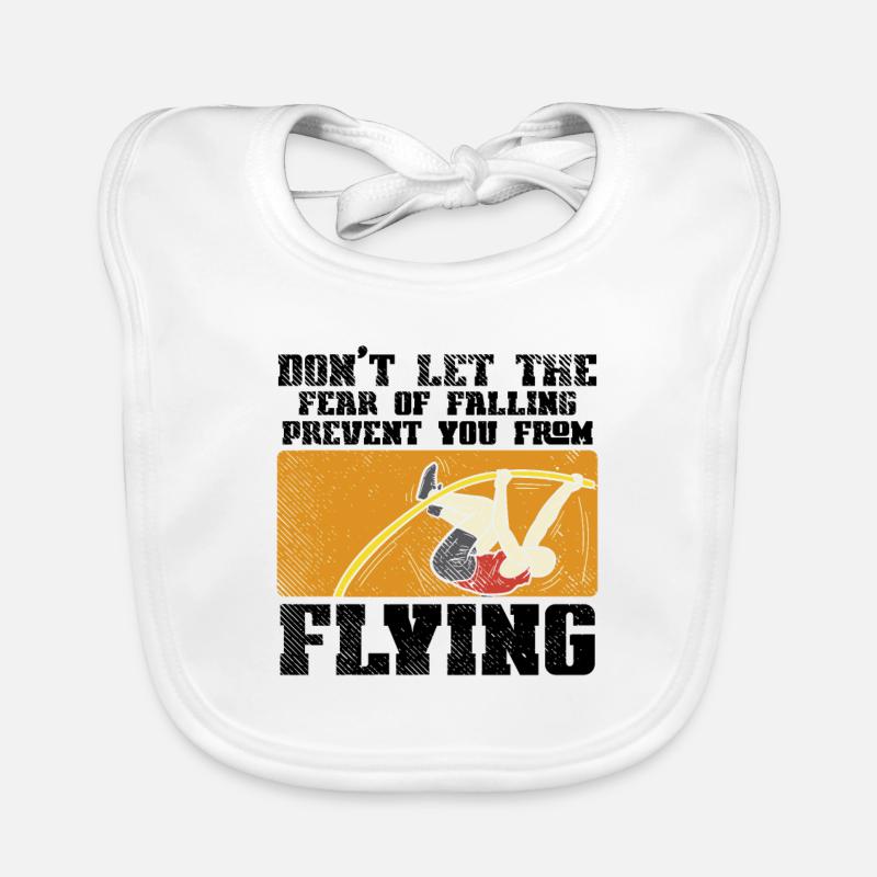 Pole Vault Pole Vaulting Organic Baby Bibs