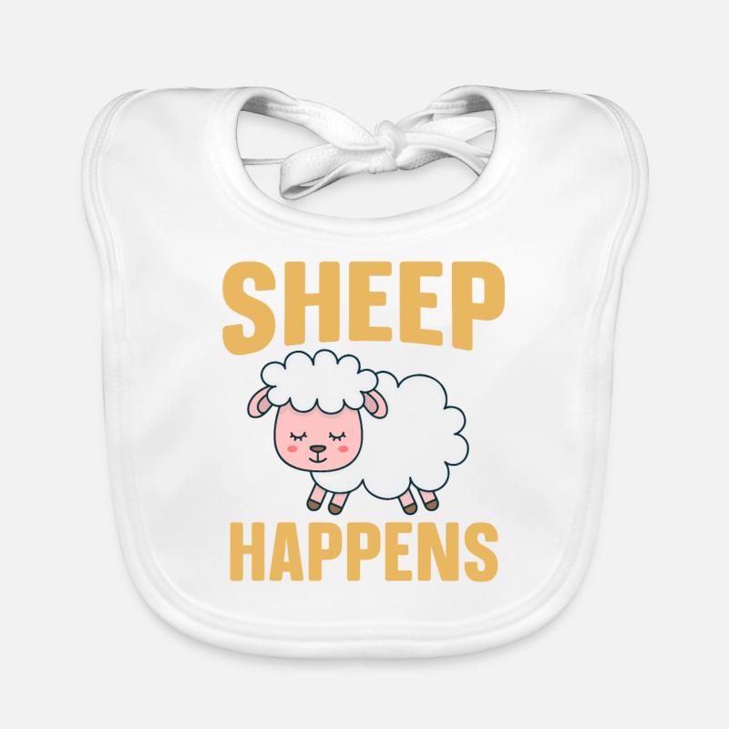 Funny sheep, sheep not only for shepherds Organic Baby Bibs