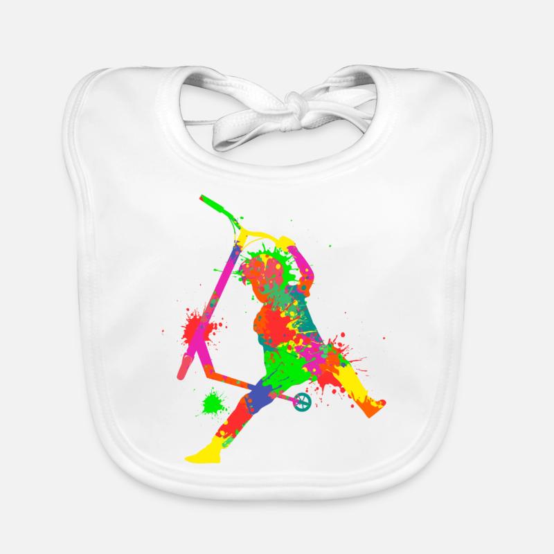 Stunt Scooter Tretroller E-Roller Kinder Baby Bio-Lätzchen