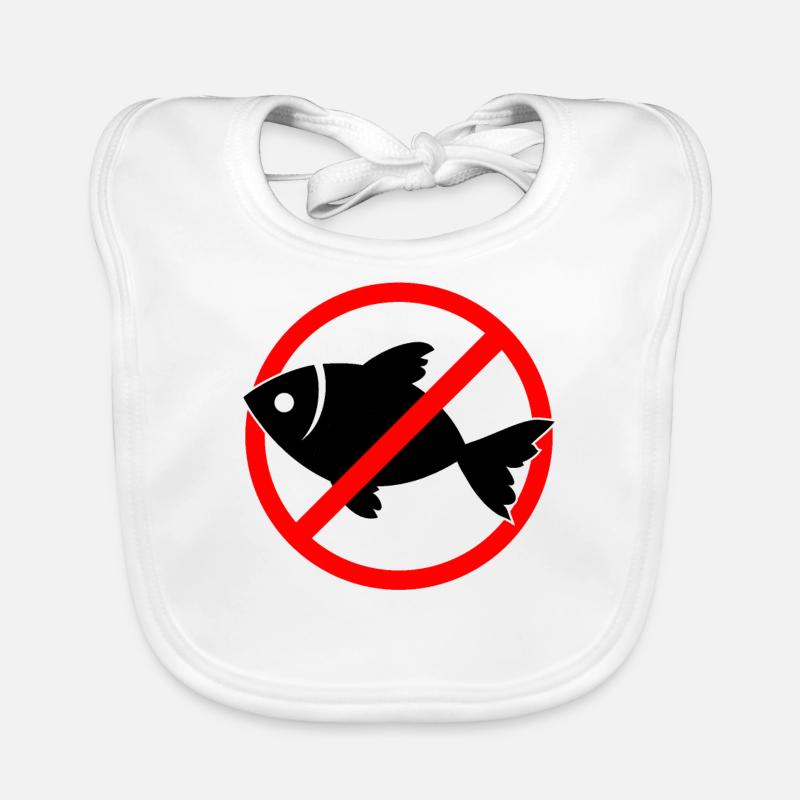 Poisson interdit - poisson Bavoir bio Bébé