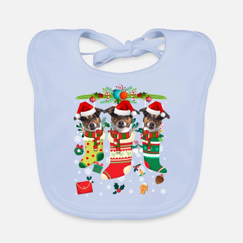 Pull de Noël moche Jack Russell Terrier Chien Bavoir bio Bébé
