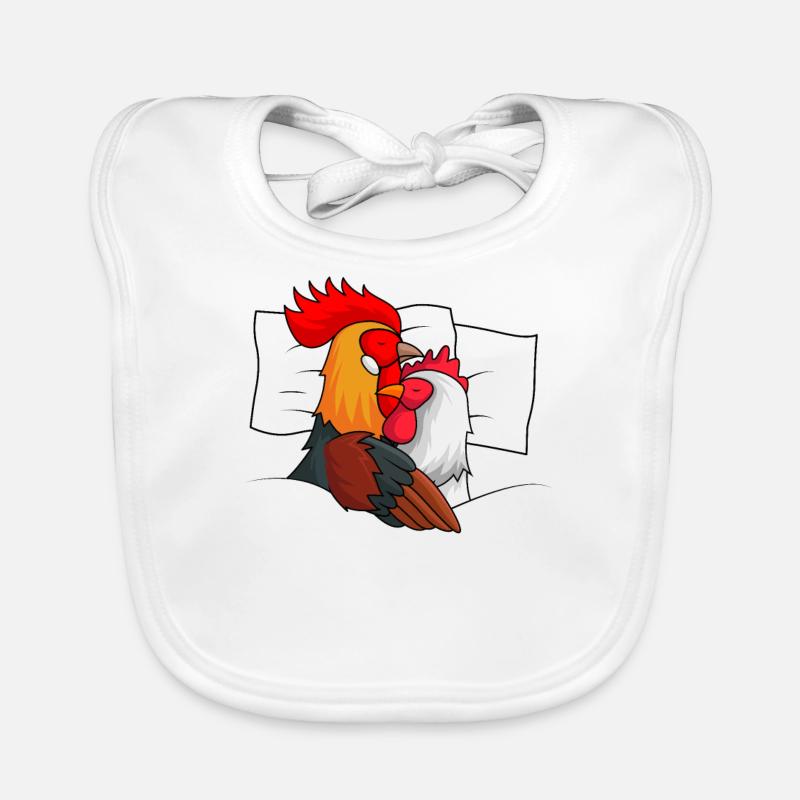 Chicken Sleeping Shirt Chicken Gift Organic Baby Bibs