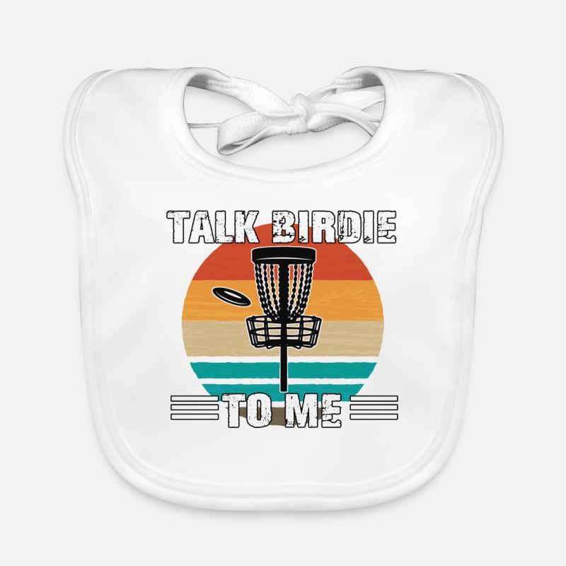 Disc Golf Player Ultimate Frisbee Fan Disc Golf Organic Baby Bibs