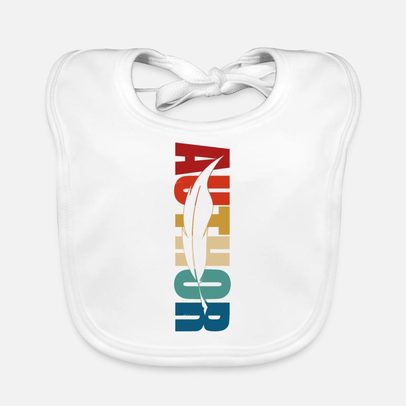 Writing Retro Novel Writer & Baby Bio-Lätzchen