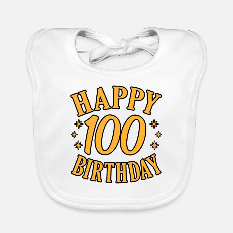 100. Geburtstag Baby Bio-Lätzchen