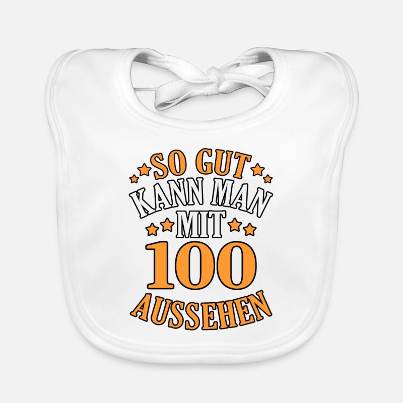 100. Geburtstag Baby Bio-Lätzchen