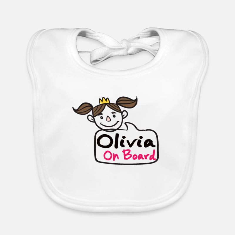 Olivia On Board Organic Baby Bibs