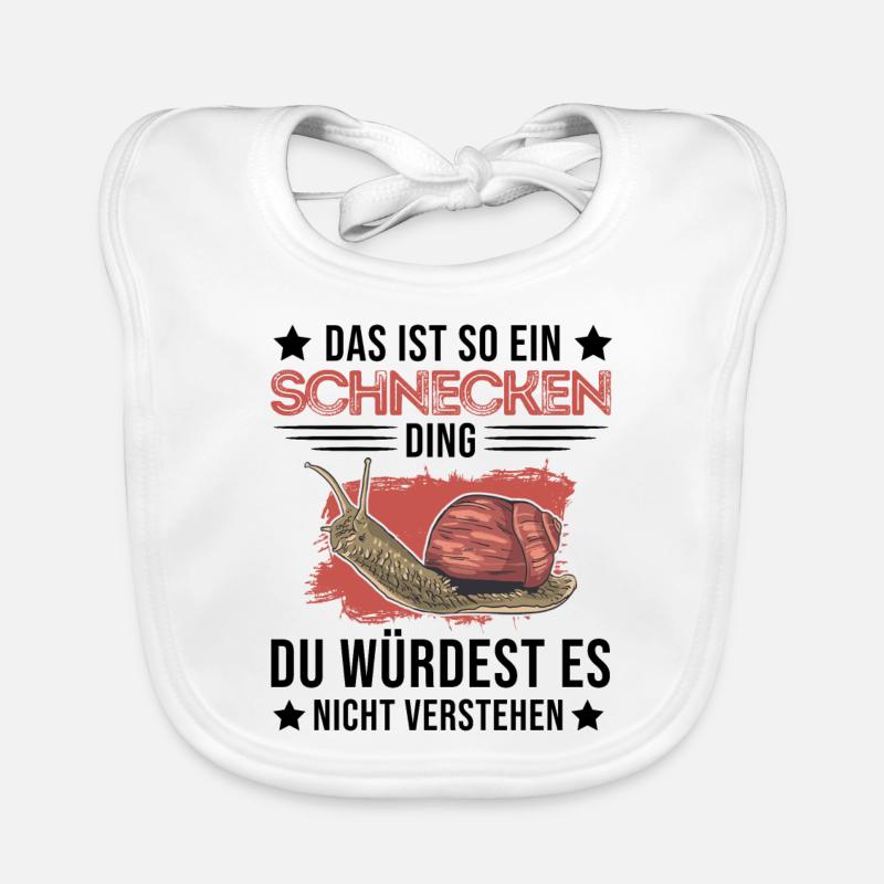 Das ist so ein Schnecken Ding Baby Bio-Lätzchen