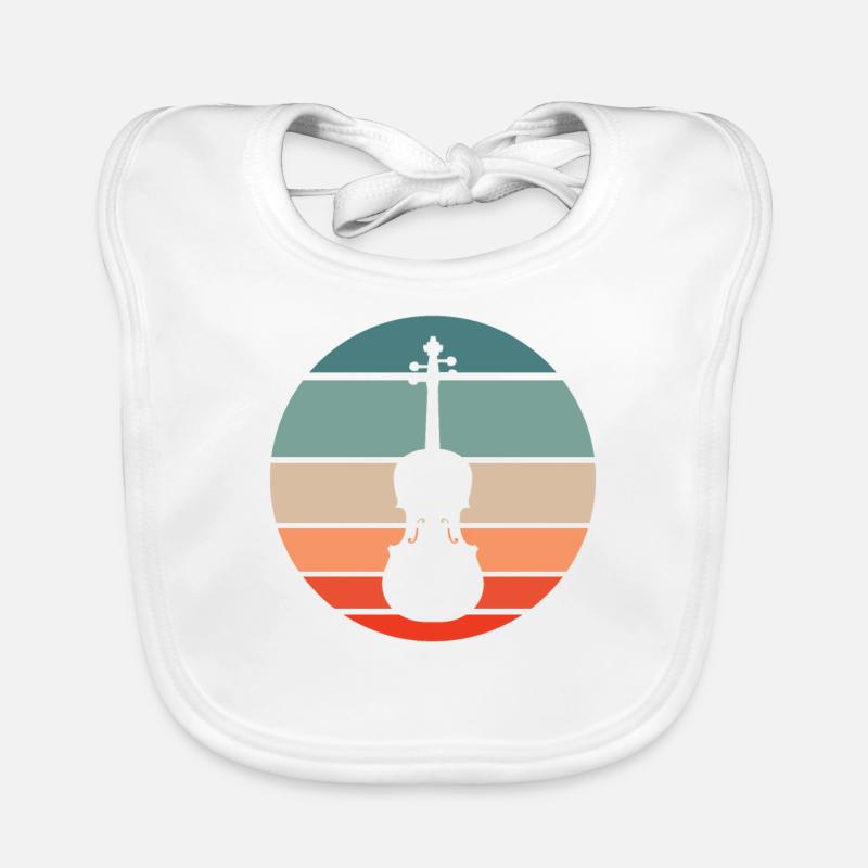 Viola Viola Viola Player Organic Baby Bibs