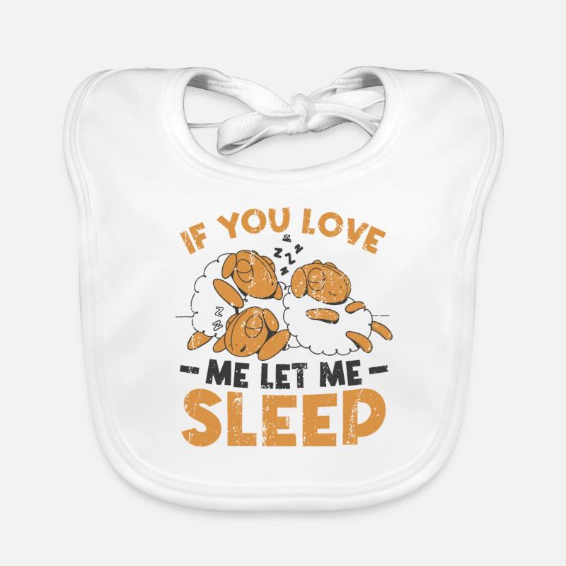 Mignon mouton endormi Bavoir bio Bébé