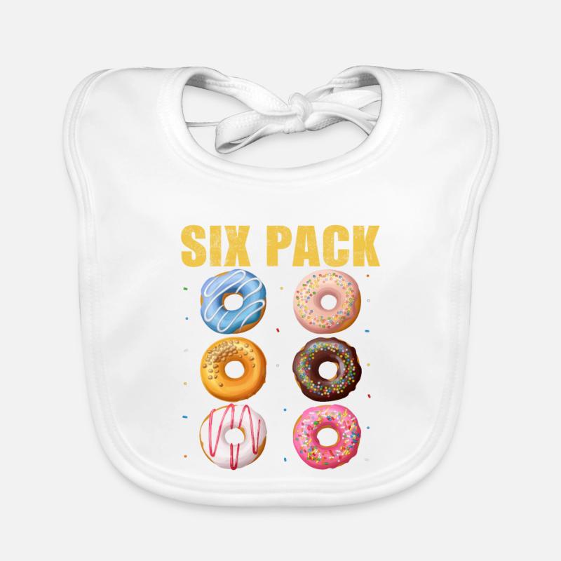 Découvrez My Six Pack Donuts Bavoir bio Bébé