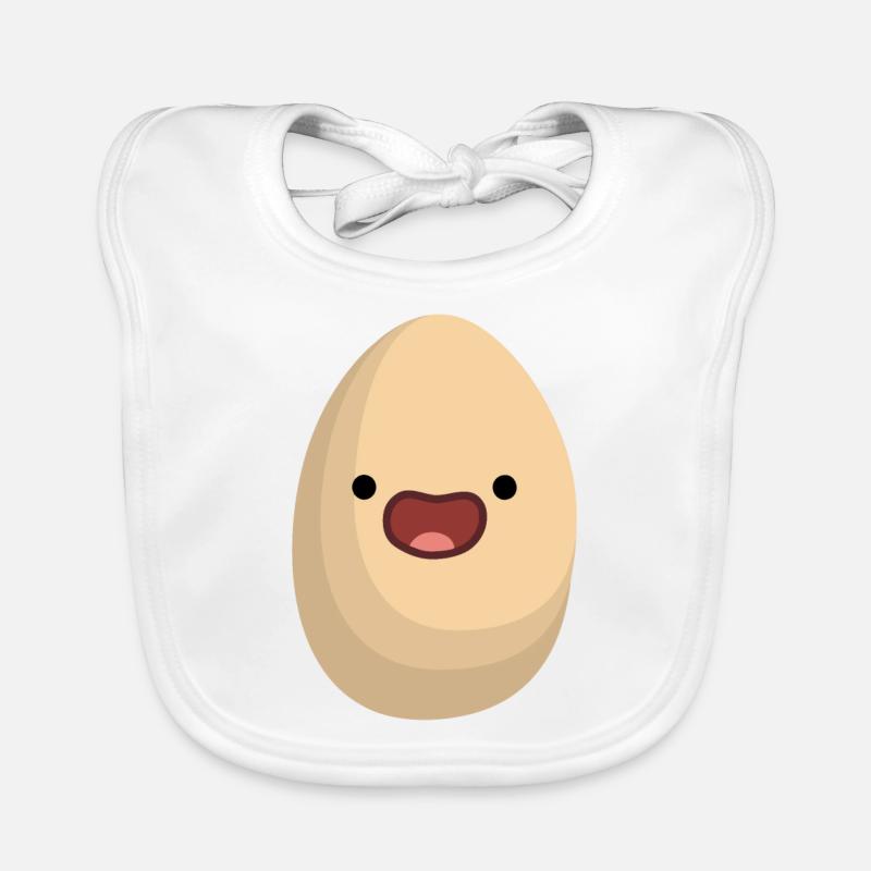 glückliches Ei Baby Bio-Lätzchen