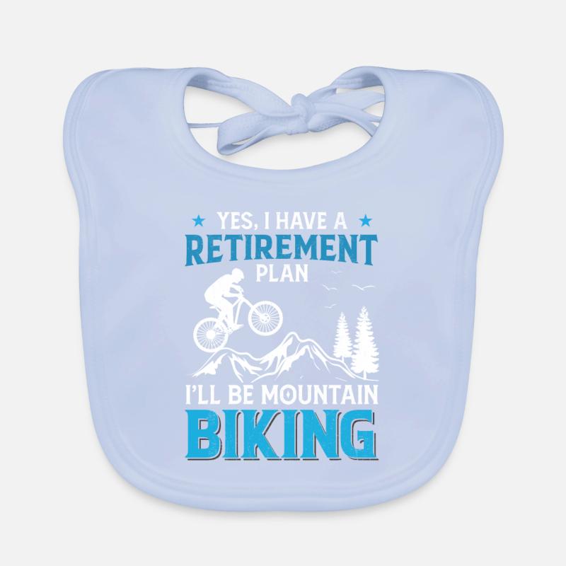 Altersvorsorge - Mountainbiken Baby Bio-Lätzchen