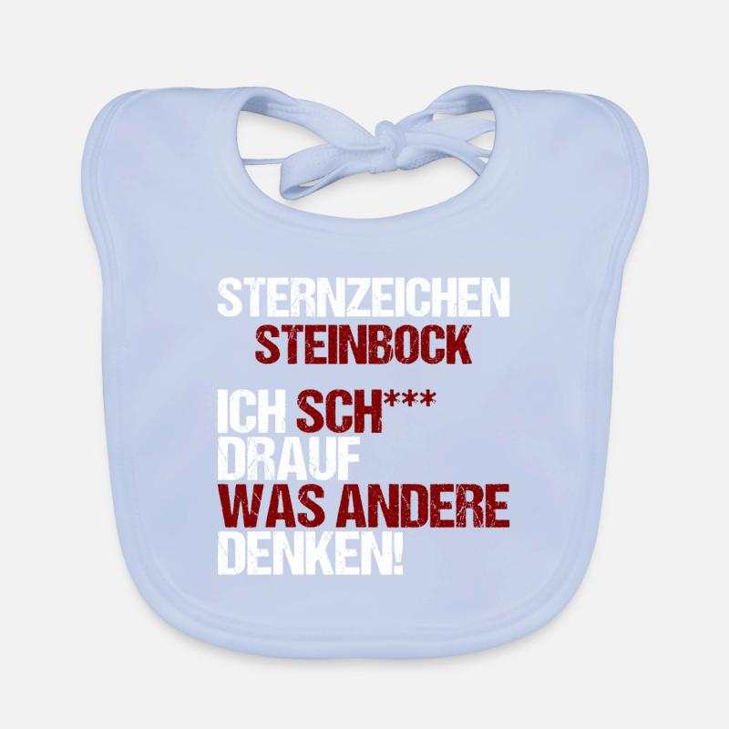 Sternzeichen Steinbock Baby Bio-Lätzchen