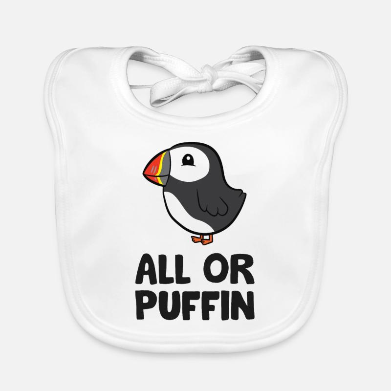 Tout ou Puffin Funny Bavoir bio Bébé