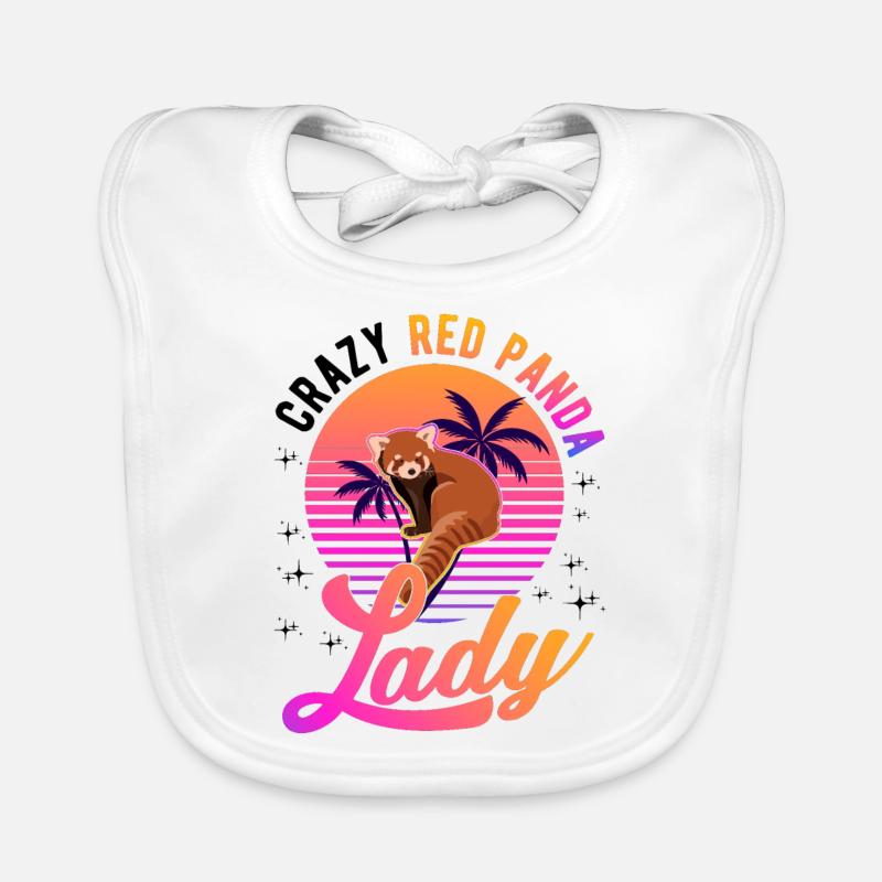 Crazy Red Panda lady Roter Panda Baby Bio-Lätzchen