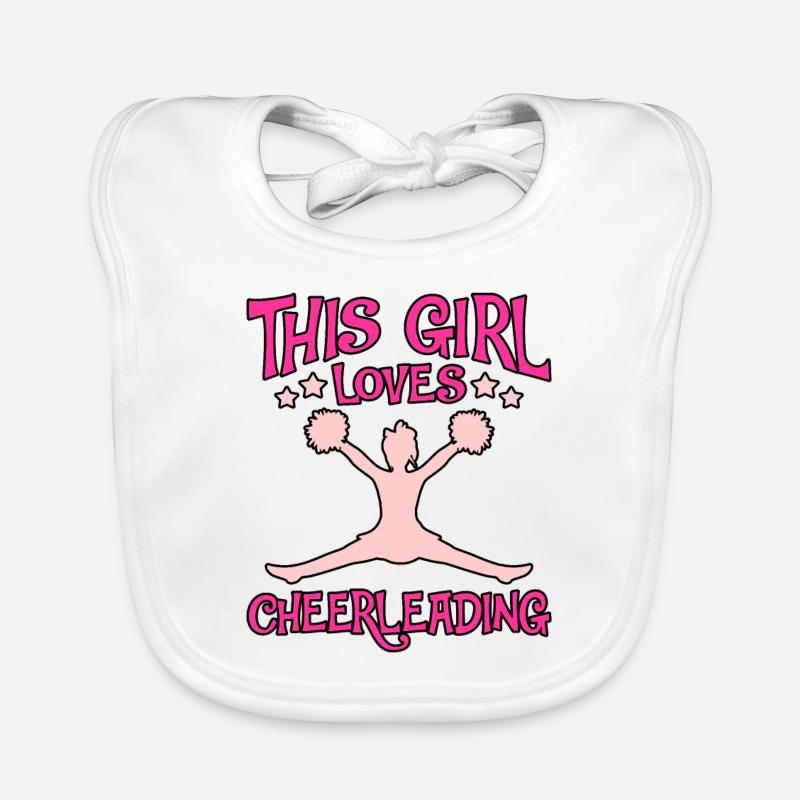 Cheerleading - Baby Bio-Lätzchen - Weiß