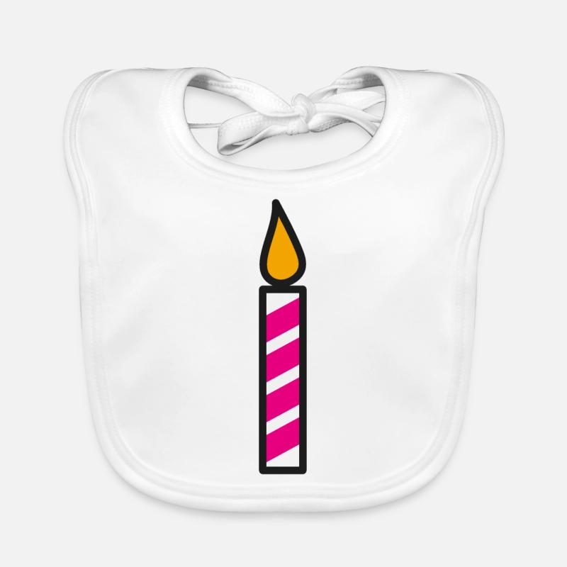 Bougie Idée cadeau d’anniversaire Bavoir bio Bébé