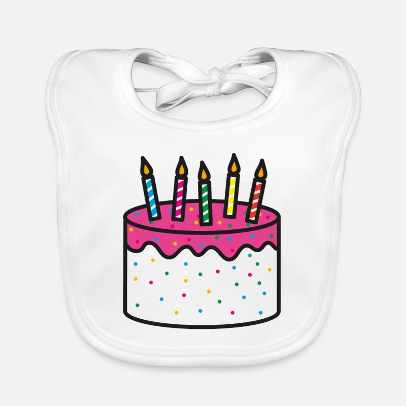 Geburtstagskuchen Geschenkidee Geburtstag Baby Bio-Lätzchen