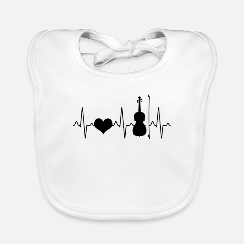 Violon Violon Heartbeat Bavoir bio Bébé