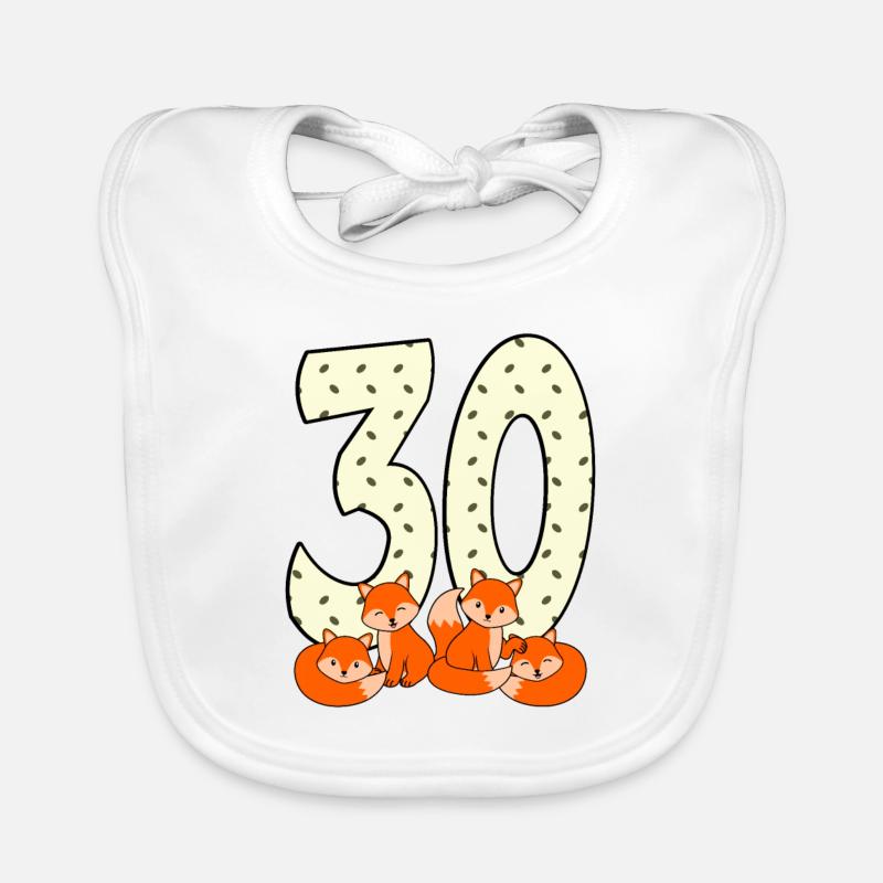 30. Geburtstag Baby Bio-Lätzchen