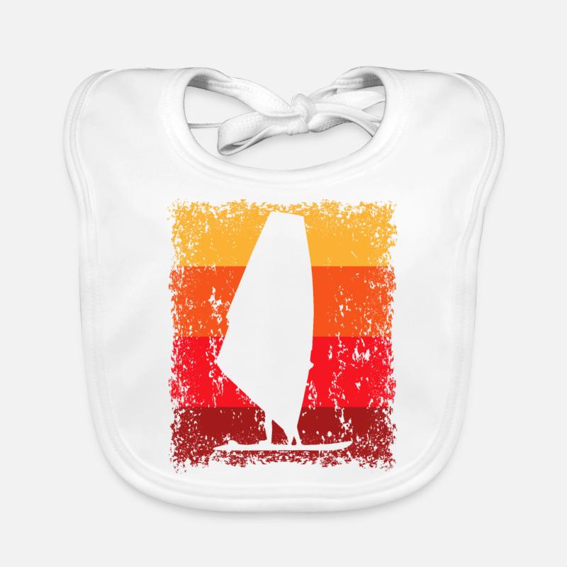 Windsurf Windsurfen Windsurfer Windsurfing Baby Bio-Lätzchen