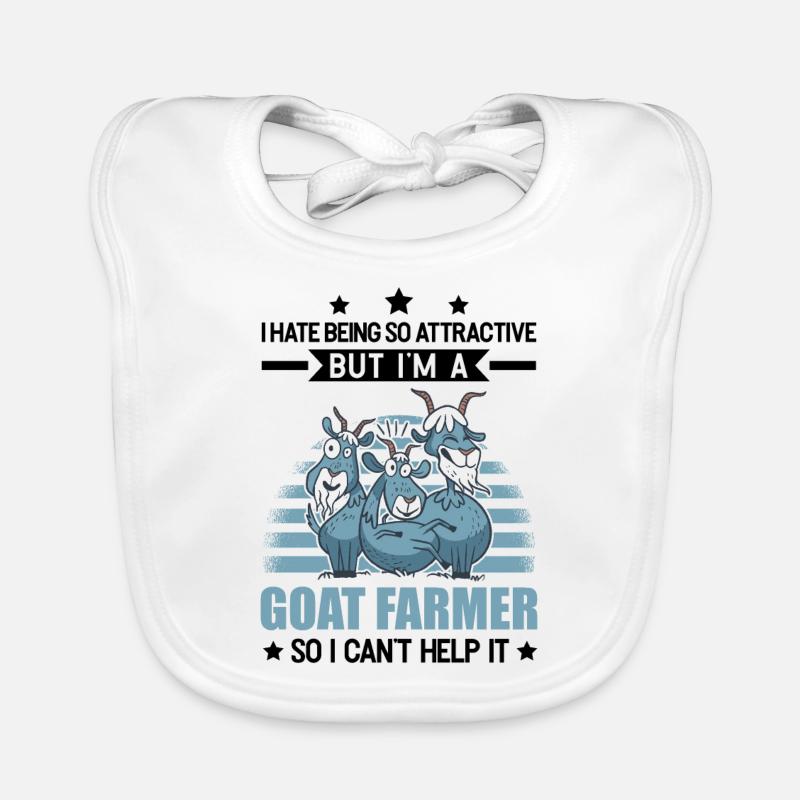 Chèvre Chèvre Attrayante Chèvre Éleveur Chèvre Chèvre Chèvre Bavoir bio Bébé