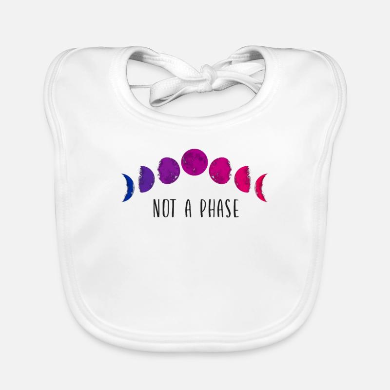 Bisexual Bi Pride Flag Moon Not A Baby Bio-Lätzchen