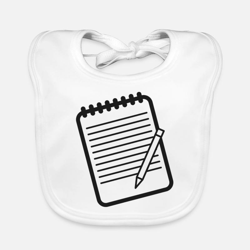 Liste de contrôle Notes Devoirs Bavoir bio Bébé