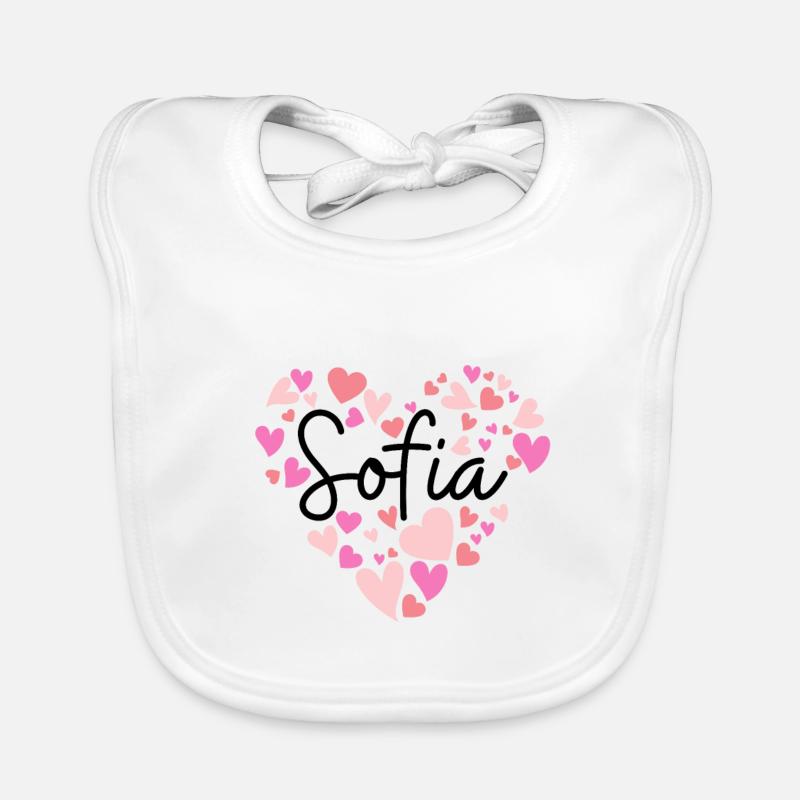 Ich liebe Sofia Baby Bio-Lätzchen