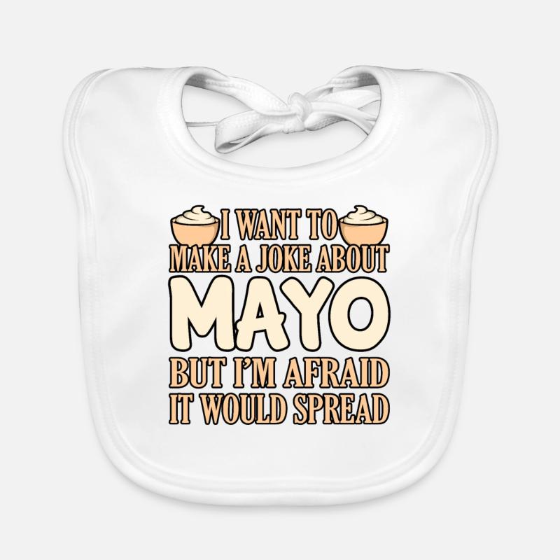 Mayonnaise Spread Geschenk Baby Bio-Lätzchen