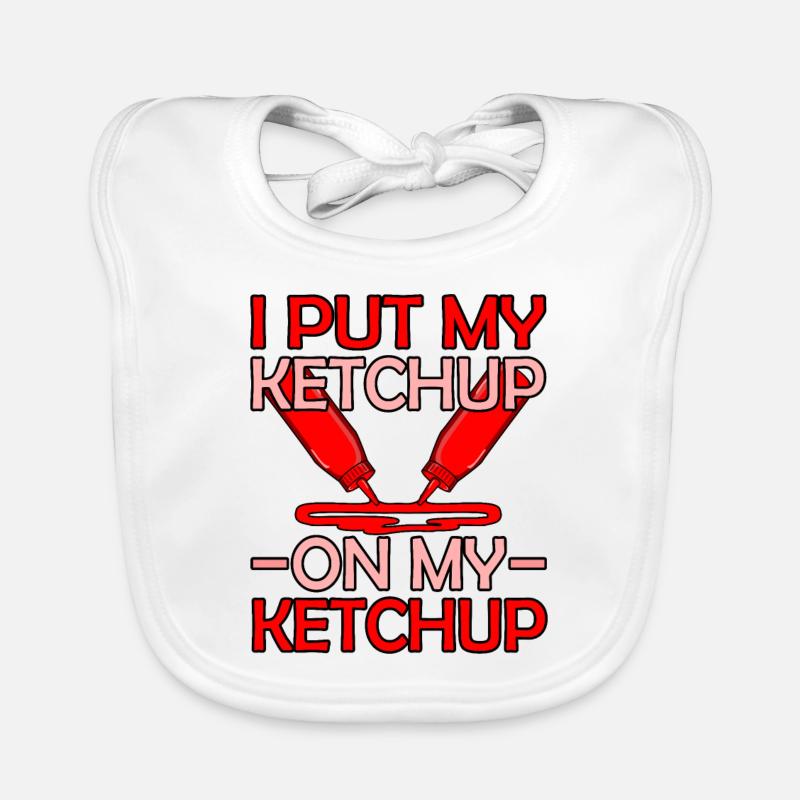 Ketchup Tomatensauce Geschenkidee Baby Bio-Lätzchen